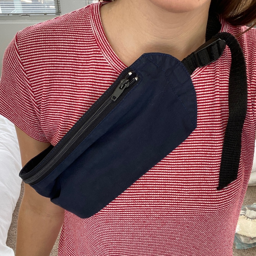 Navy Blue Vintage Fanny Pack